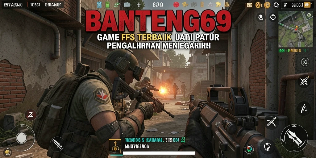Tangkapan layar utama BANTENG69 menampilkan aksi tembak-menembak intens.