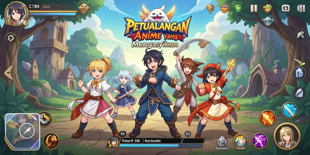 Tampilan gameplay C789 dengan karakter Anime yang unik dan dinamis.