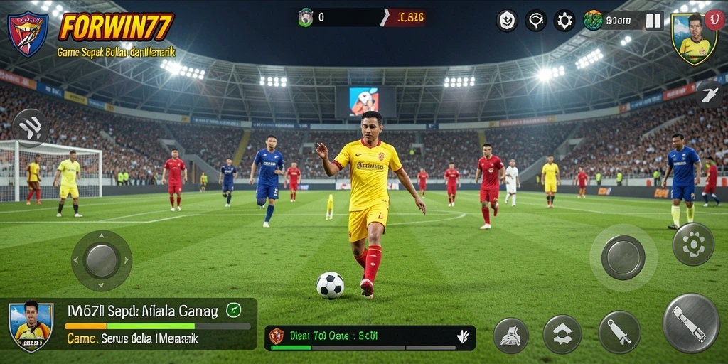 Tampilan gameplay FORWIN77 yang mendebarkan dan seru.