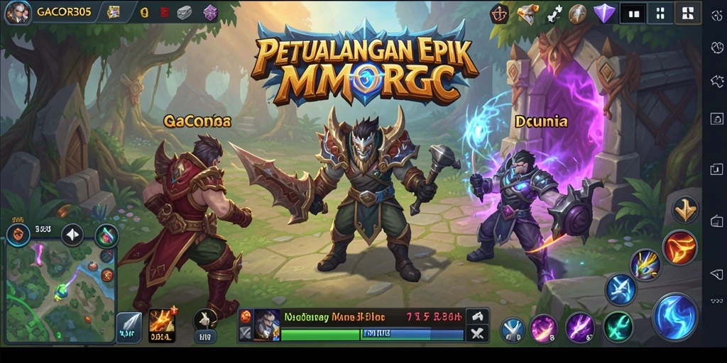 Gameplay seru dengan pertempuran epik di GACOR305.