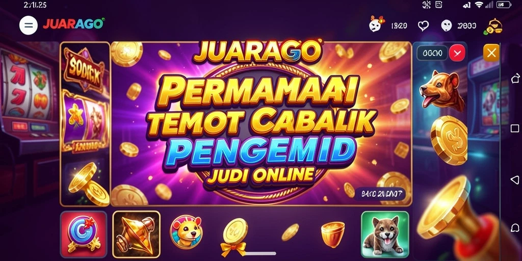 Tampilan gameplay JUARAGO yang menarik dengan banyak fitur slot.