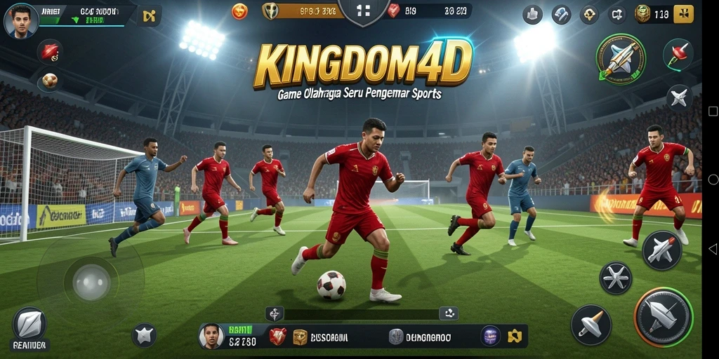 Menampilkan aksi seru dari gameplay olahraga di KINGDOM4D.