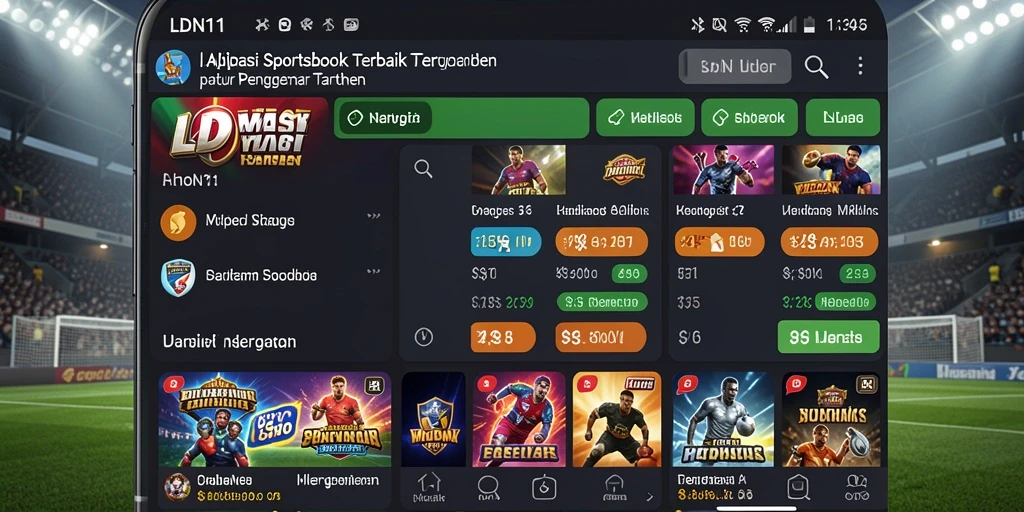 Tampilan gameplay menarik dari aplikasi Sportsbook LDN11.