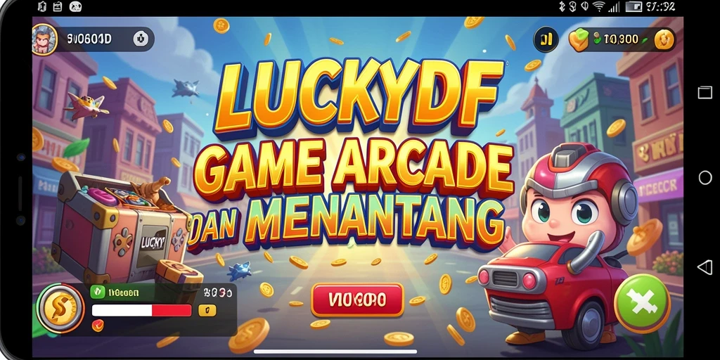 Tampilan permainan <strong>LUCKYDF</strong> yang menawan dan penuh aksi.