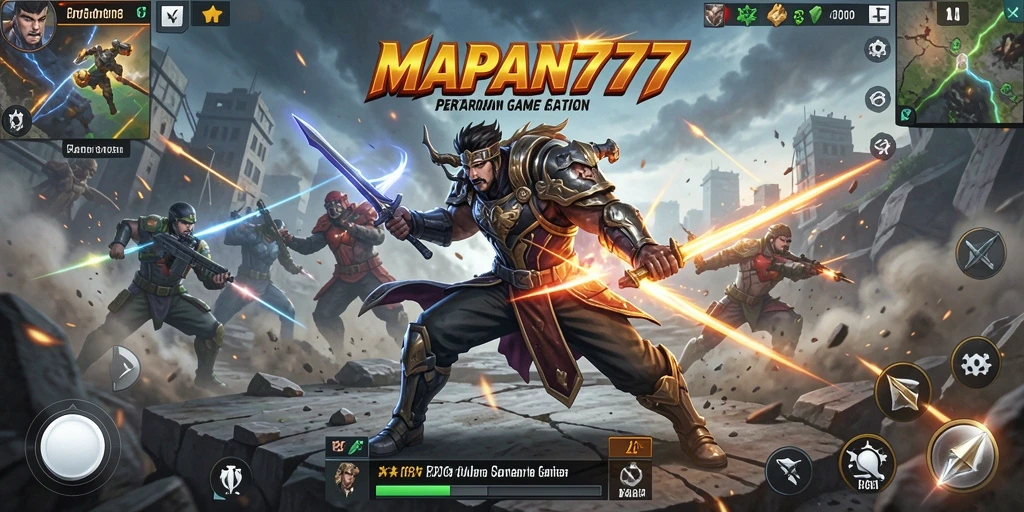 Tampilan gameplay MAPAN777 yang menegangkan dan seru saat bertarung.