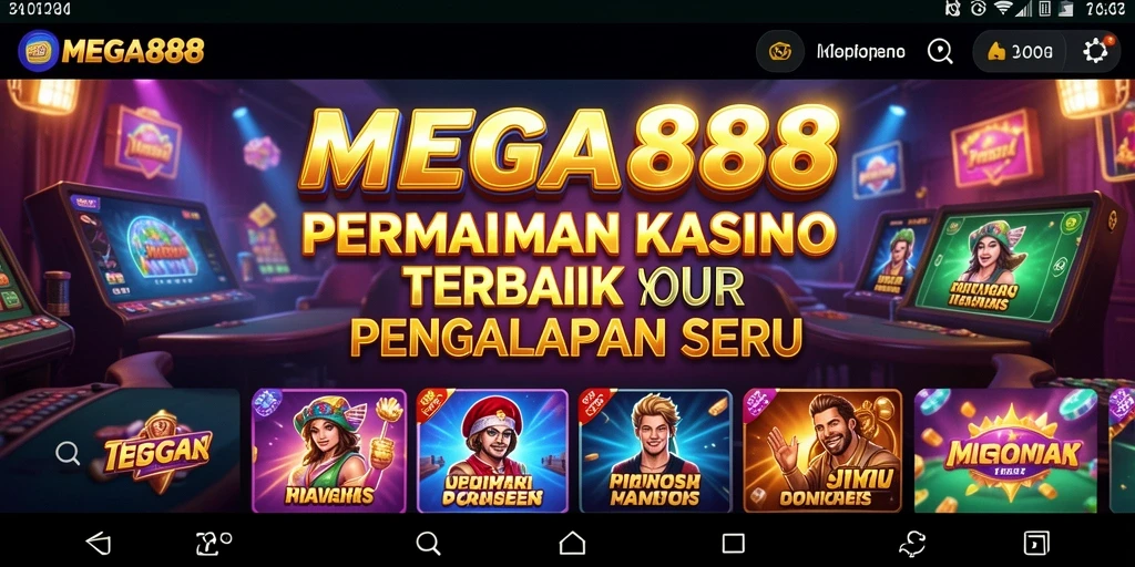 Tampilan menarik dari gameplay MEGA888 yang penuh aksi kasino.