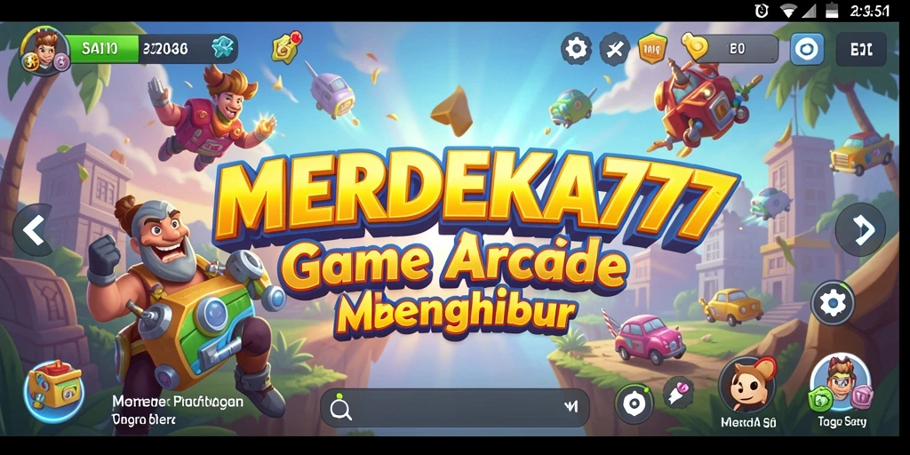 Screenshot MERDEKA777 menampilkan aksi gameplay arcade yang menarik.
