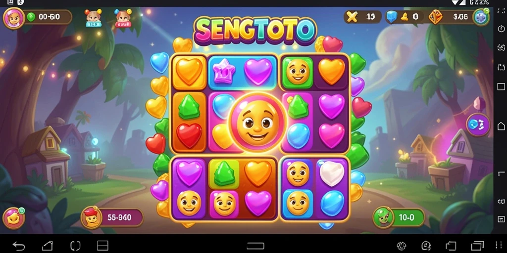 Tampilan screenshot SENGTOTO menunjukkan gameplay seru dan menantang di Match-3.
