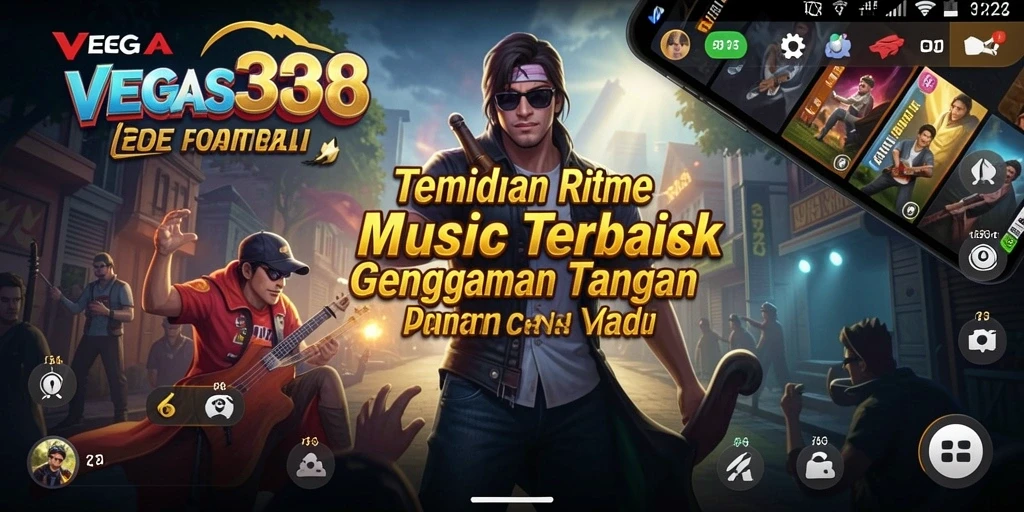 Tampilan gameplay VEGAS338 dengan fitur musik interaktif yang menarik.